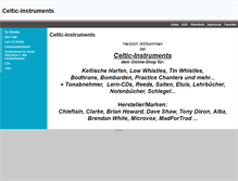 Tablet Screenshot of celtic-instruments.de